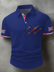 Men's UK Flag Art Printed Casual Tops
