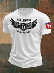 Men's Boxing Lover Rip Hitman Legend Printed T-Shirt