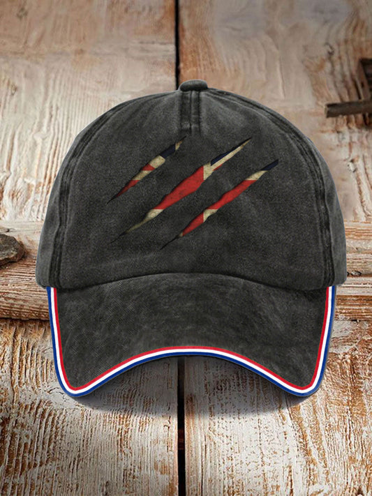 Unisex UK Flag Printed Hat