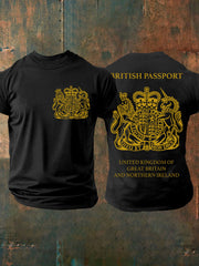 Men's British Printed T-shirt