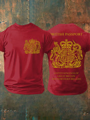 Men's British Printed T-shirt