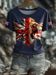 Women's UK Flag Pride Printed T-Shirt