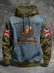 Men's Remembrance Day Lest We Forget Hoodie with Pockets