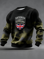 Men's British VETERAN Print Sweatshirt