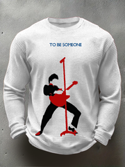 Men's of The Jam minimalist pop art  Waffle Long Sleeve T-Shirt
