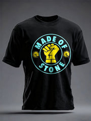 Unisex Lemon Roses Music Lover Printed T-shirt