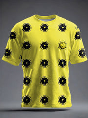 Unisex Lemon Roses Music Lover Printed T-shirt