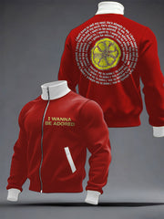 Men's I Wanna Be Adored Lemon Roses Music Lover Printed Coat