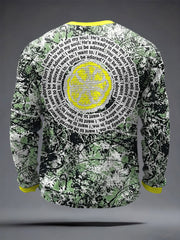 Men's I Wanna Be Adored Lemon Roses Music Lover Printed Waffle Tops