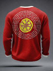 Men's I Wanna Be Adored Lemon Roses Music Lover Printed Waffle Tops