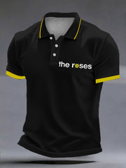 Men's Lemon Roses Music Lover polo shirt
