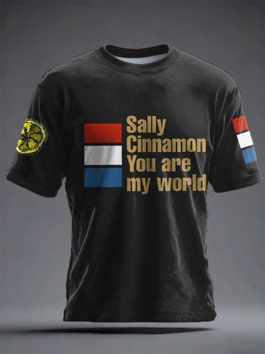 Unisex Lemon Roses Music Lover Printed T-shirt