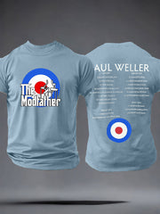Men's The Modfather  imitation cotton short-sleeved T-shirt