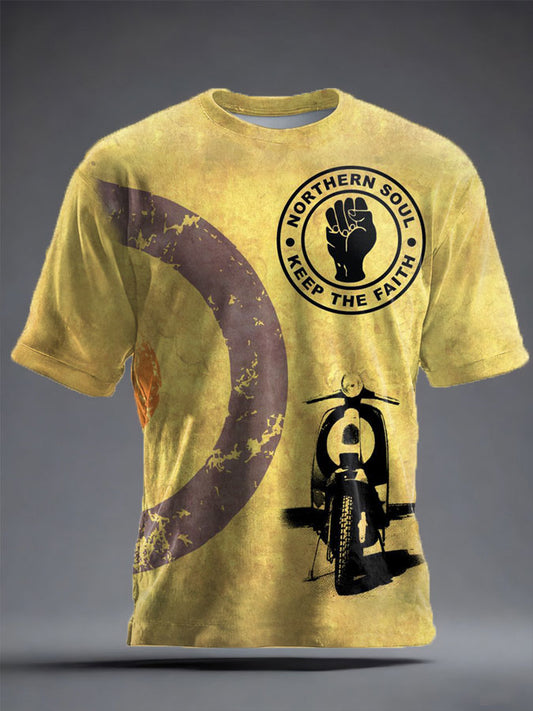 Unisex Modfather UK Music Mods Lover Printed T-shirt