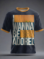 Unisex Lemon Roses Music Lover Printed T-shirt