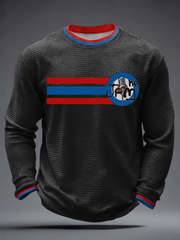 Men's Modfather UK Music Mods Lover Waffle Long Sleeve T-Shirt
