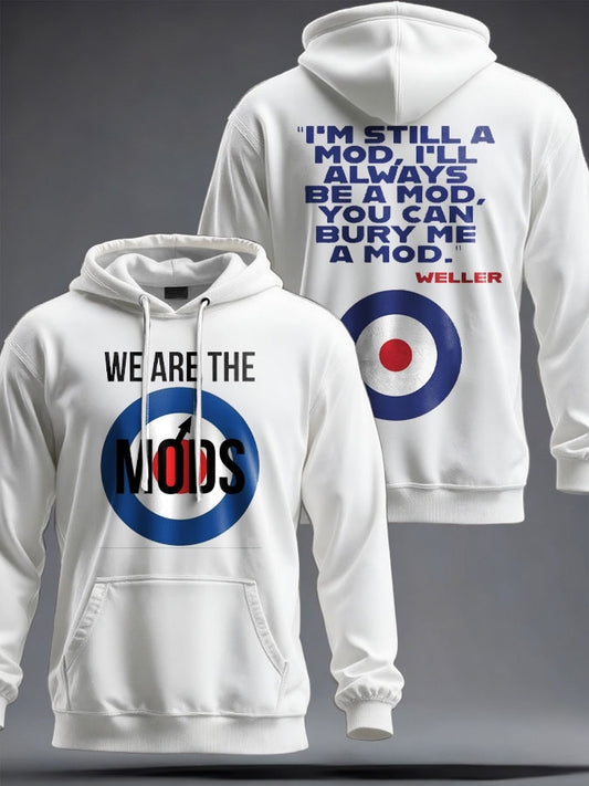 Unisex UK Mod Music Lover Printed Hoodie