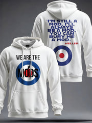 Unisex UK Mod Music Lover Printed Hoodie