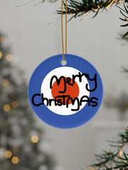 UK Mod Music Lover Christmas Printed Decoration