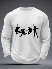 Men's Classic Legendary Rock Band Print Gift For Fans Casual Long Sleeve T-Shirt