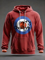 Unisex UK Mod Music Lover Christmas Printed Hoodie
