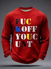 Men's UK Music Lover Print Waffle Tops