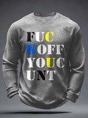 Men's UK Music Lover Print Waffle Tops