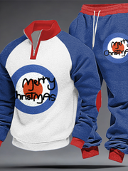 Men's UK Mods Music Lover Christmas Printed Hoodie Set