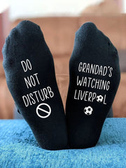 Do not disturb, Grandad's watching football neutral socks