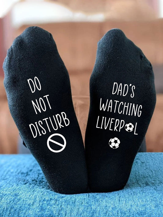 Do not disturb, Dad's watching football neutral socks