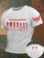 Men's Football 24/25 20th Champion Printed T-shirt