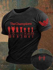 Men's Football 24/25 20th Champion Printed T-shirt