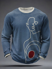 Men's UK Mod Music Lover Printed Waffle Tops