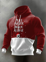 Men's UK Football Lover Christmas Printed Hoodie