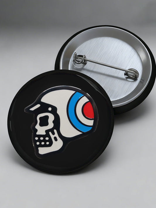 UK Mods Music Lover Printed Pins