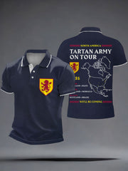 Men's UK Football Lover Scotland We'll Be Coming 2026 Printed Casual Tops