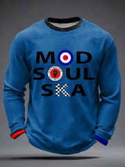 Men's  UK Music Northern Soul Lover Waffle Long Sleeve T-Shirt