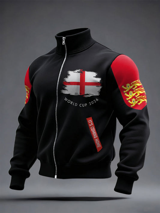 Unisex UK Football Lover England It's Coming Home 2026 Printed Coat