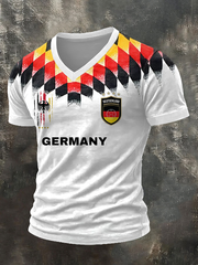 Men's German World Cup 2026 V-neck T-shirt