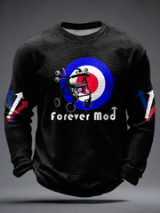 Men's UK Mods Music Lover Waffle Long Sleeve T-Shirt