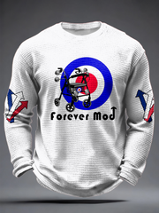 Men's UK Mods Music Lover Waffle Long Sleeve T-Shirt