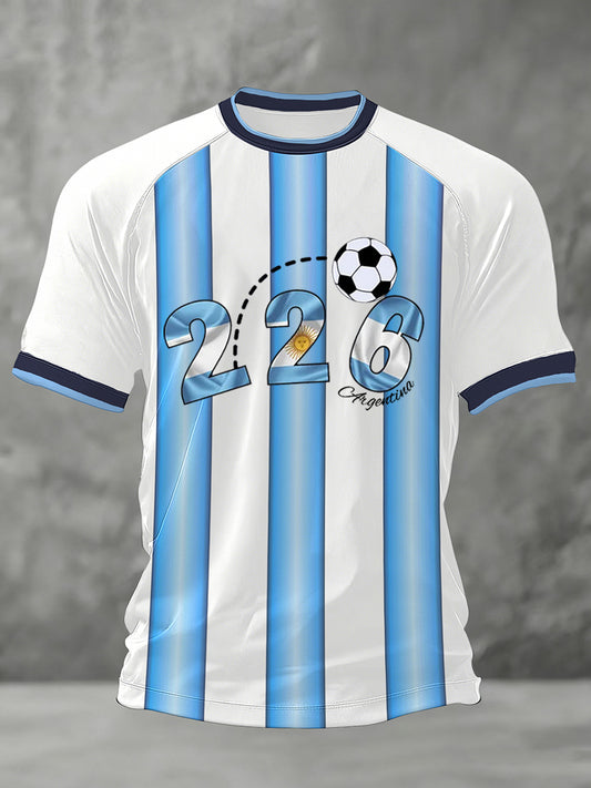 Men's 2026 Soccer Game Gift For Soccer Fans Casual Tee