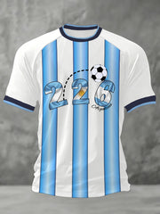 Men's 2026 Soccer Game Gift For Soccer Fans Casual Tee