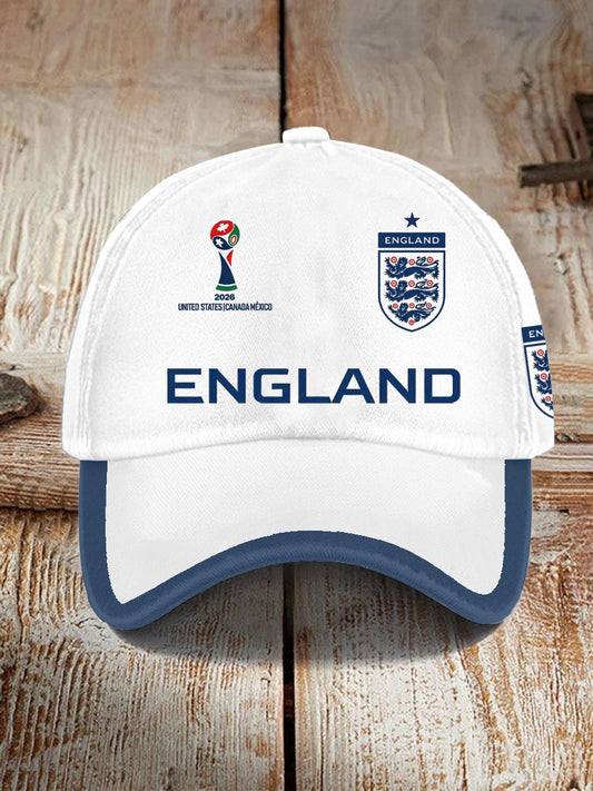 Unisex UK Football Lover England  2026 Printed  Hat