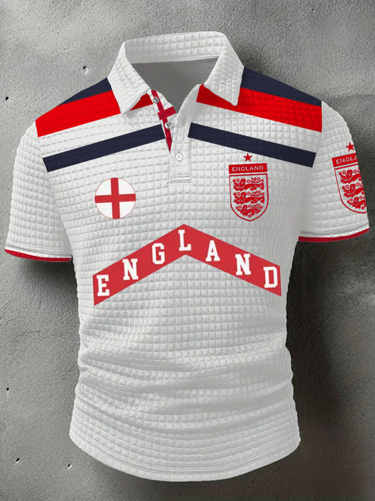 Men's UK Football Lover England  2026 Printed short sleeve shirt