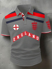 Men's UK Football Lover England  2026 Printed short sleeve shirt