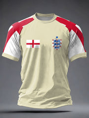 Men's UK Football Lover England  2026 Printed short sleeve t-shirt