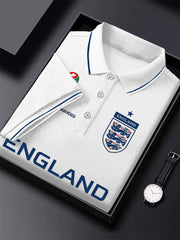 Men's UK Football Lover England  2026 Printed polo shirt