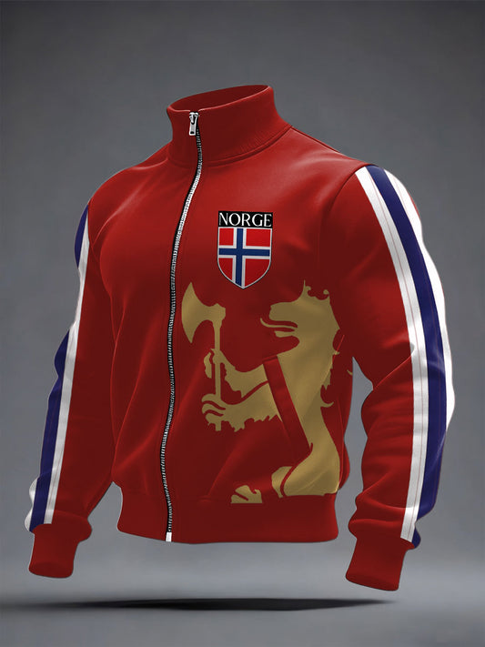 Unisex Norway Football Lover Printed Coat
