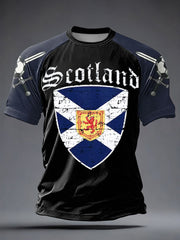 Men's UK Football Lover Scotland Printed short sleeve t-shirt